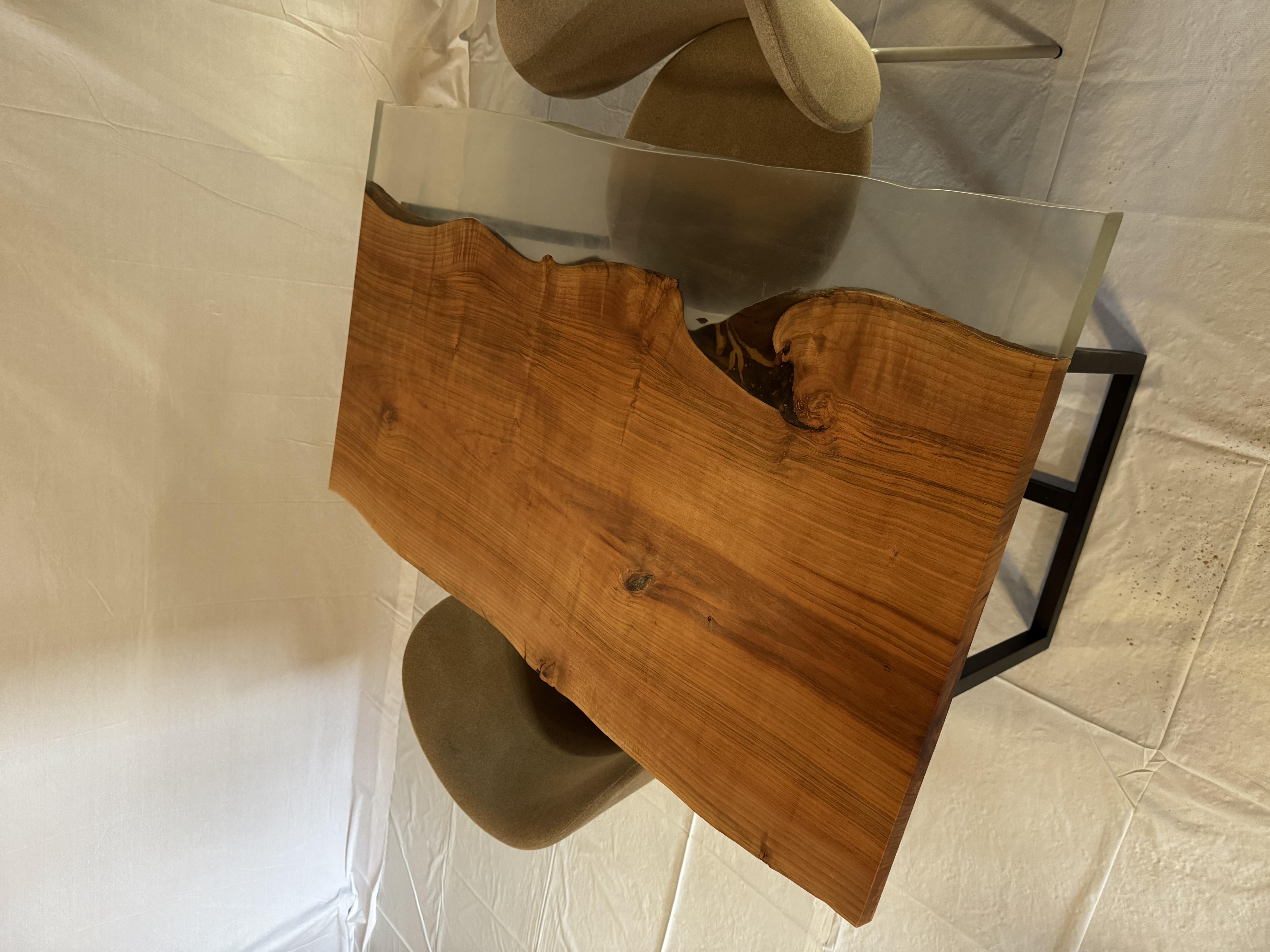 桜×レジン一枚板